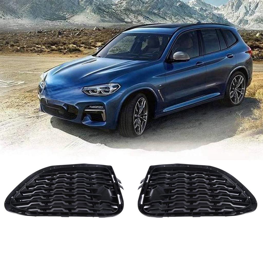 Left/Right Front Bumper Windscreen Fog Lamp Grille Replacement Fog Lamp Frame 51118056941 51118056942 for X3 X4 F25 F26