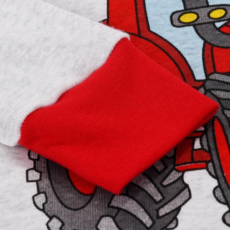 Осенне-зимний детский пижамный комплект для мальчиков, футболка с длинными рукавами и штаны, пижамы, детская одежда для сна с героями мультфильмов для мальчиков