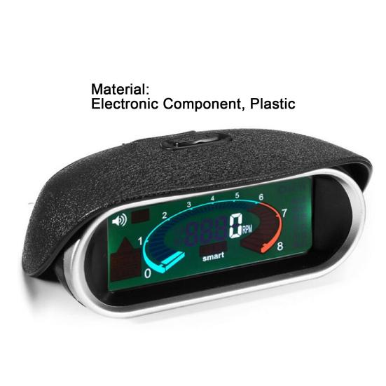 Car Tachometer LCD High Accuracy Anti Vibration Portable Sensitive Digital Display Instrument for Automobiles