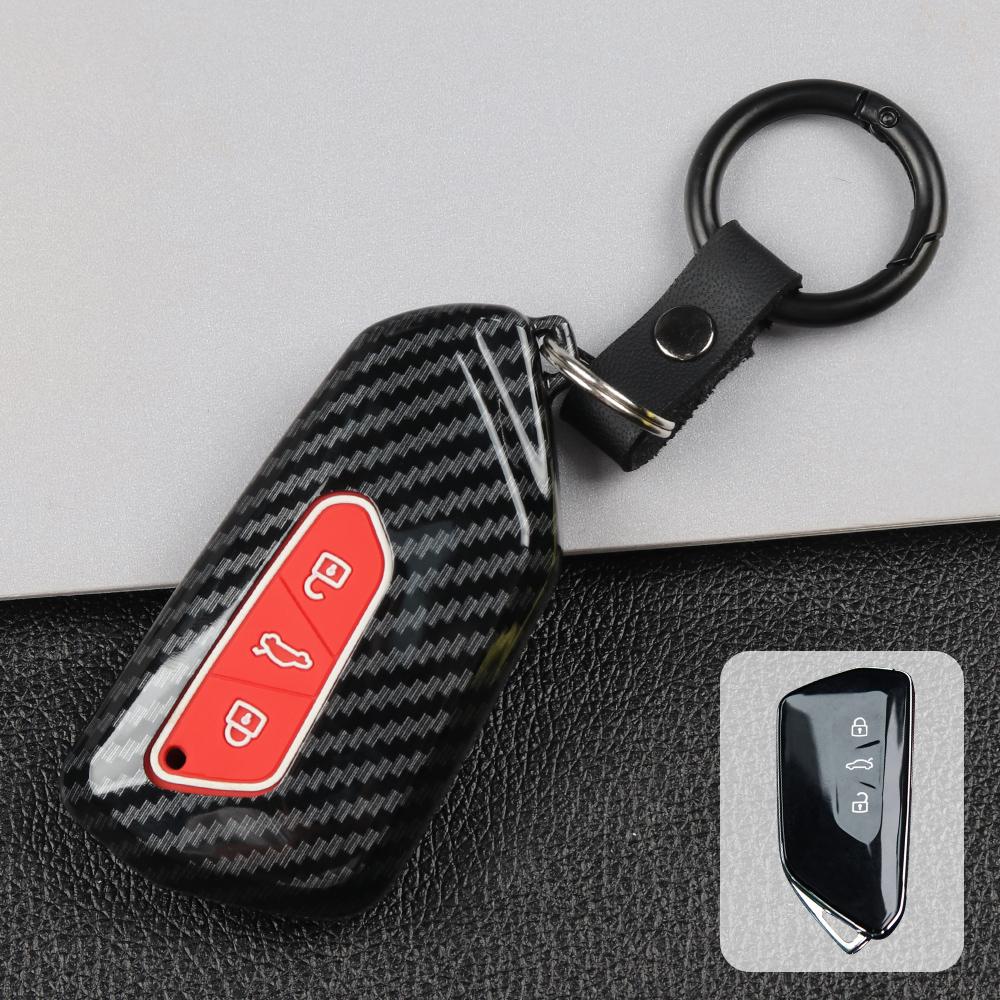 Для VW Volkswagen Golf 8 Mk8 для Seat Leon MK 4 Tarraco Ateca для Skoda Octavia 3 кнопки чехол для дистанционного ключа автомобиля