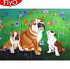 Полная квадратная/круглая Алмазная картина с изображением животных, Алмазная вышивка, мозаика, продажа, хобби и ремесла для собак