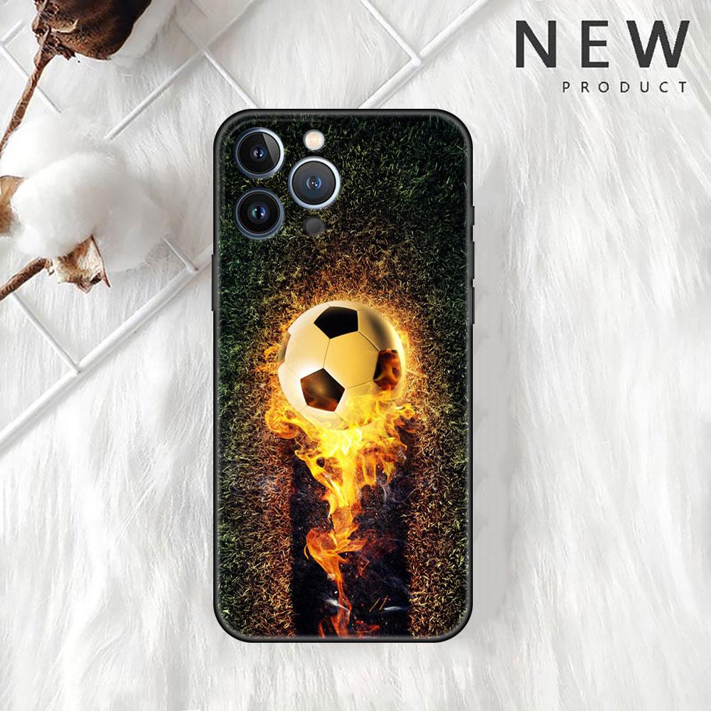Футбольный чехол для Apple iPhone 14 Pro Max 13 11 12 Mini SE 7 8 Plus X XS 6 6S, силиконовый чехол для телефона, мягкий чехол из ТПУ