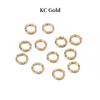 30-100pcs/lot 8-20 mm  Gold Jump Rings Round Twisted Split Rings Connectors For Diy Jewelry Finding Making Supplies