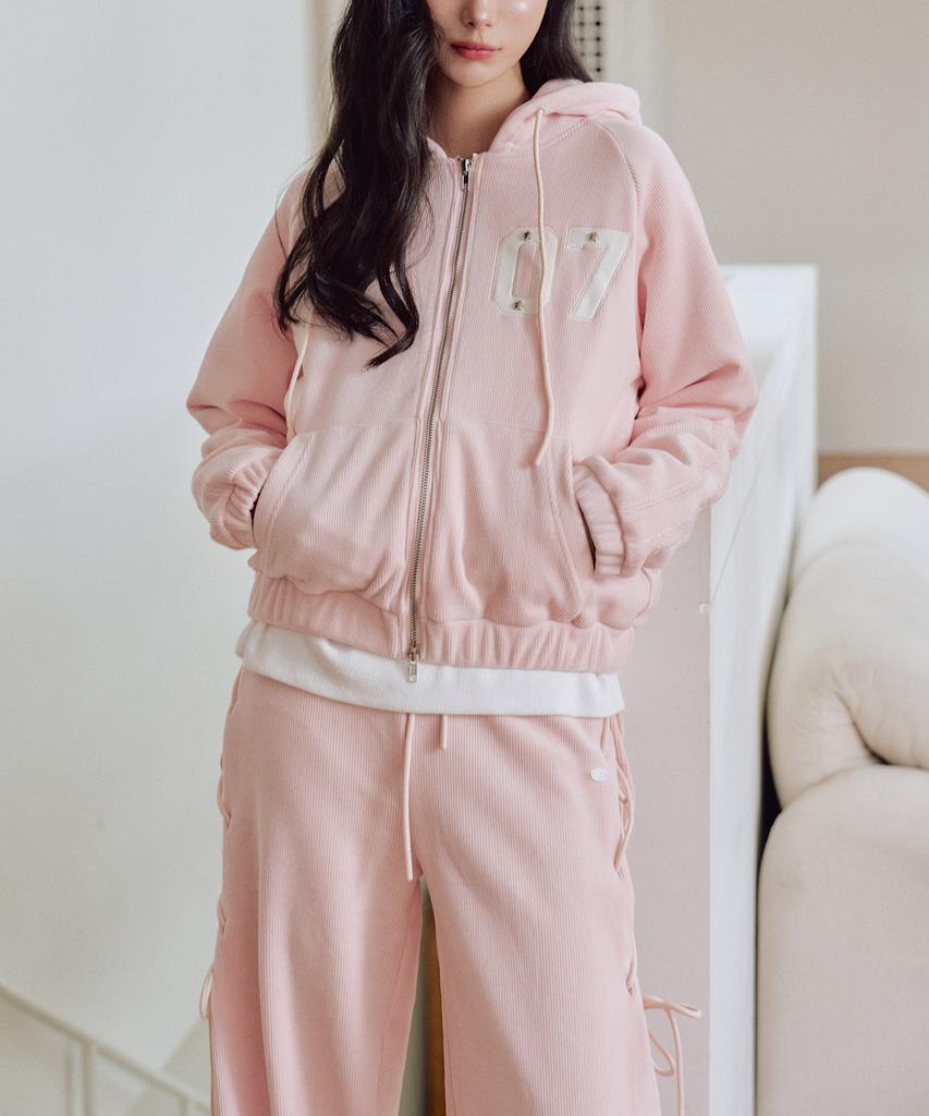 ZEROPLANET Брюки Chloe из велюра на шнуровке [Розовые]