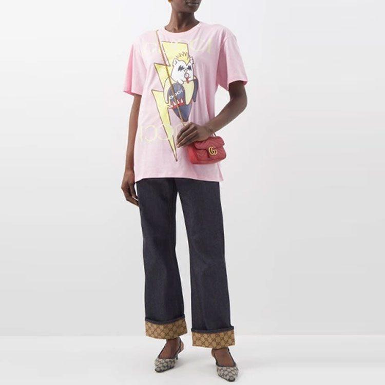 Gucci Футболка Love Parade Женская Розовая 615044-XJD8Z-5904