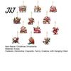Humorous Bag Accessory for Gifts 12Pcs Funny Old Women Christmas Tree Ornaments, 2D Flat Acrylic Cartoon Grandma Cute Charms DIY Crafts Hanging