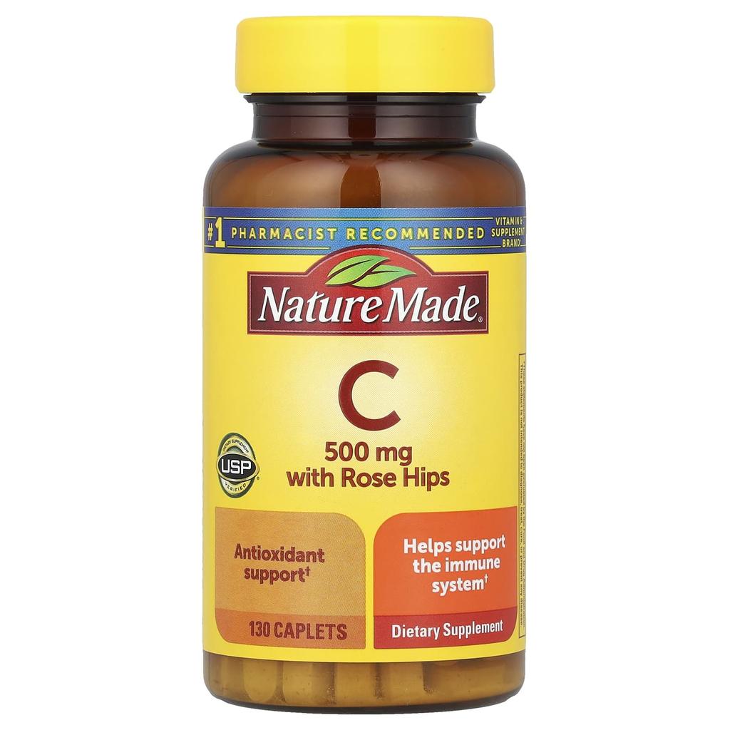Vitamin C with Rosehip, 500Mg, 130 Tablets