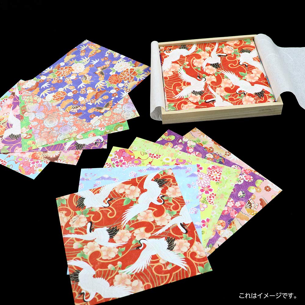 Kamiiso Сделано в Чиёгами Красивая Ваcи Цветочная Павловния 17 x 17 x см Сангё, Япония, Бумага, Кимоно, Бумага, Чиёгами, Дизайн, Роскошный, Дерево,