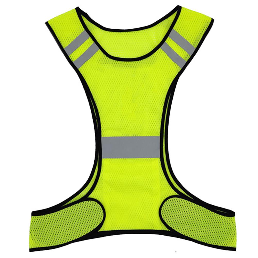High Visibility Running Vest Breathable Night Work Safety Vest Lightweight Adjustable for Men Women Outdoor Night Riding