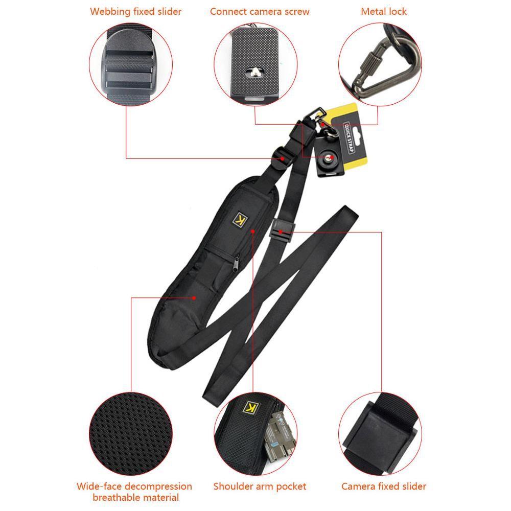 Digital Quick K Letter Fastening Camera Strap Shoulder DSLR Belt Sling Belt