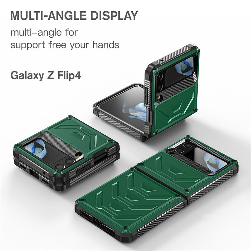 Luxury Phone Case for samsung Shockproof Screen Protector Black Mobile Phone case for samsung Z Flip 4 Z Flip3