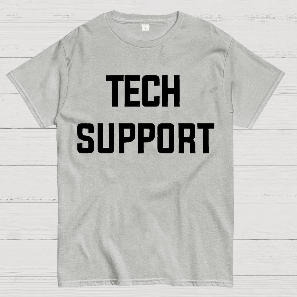 Tech Support Cotton Summer Casual Cool Loose T-Shirt