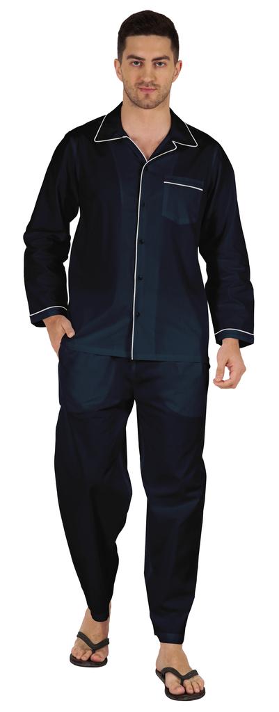 Inkmeso Мужские хлопковые пижамы, однотонная одежда для сна, одежда для дома, пижамный комплект с верхом и низом