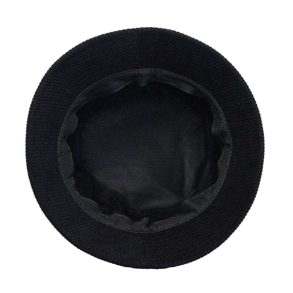 Corduroy Bucket Hat Soft Panama Hat Outdoor Sun Cap Men Women