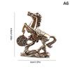 Brass Horse Figurines Chinese  Year Zodiac Horse Ornament Feng Shui Lucky Statue Home Office Desktop Decoration Crafts