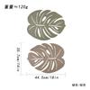 Hot-selling simulated turtle back leaf placemat tree leaf home decoration hollow insulation mat double-sided color table mat