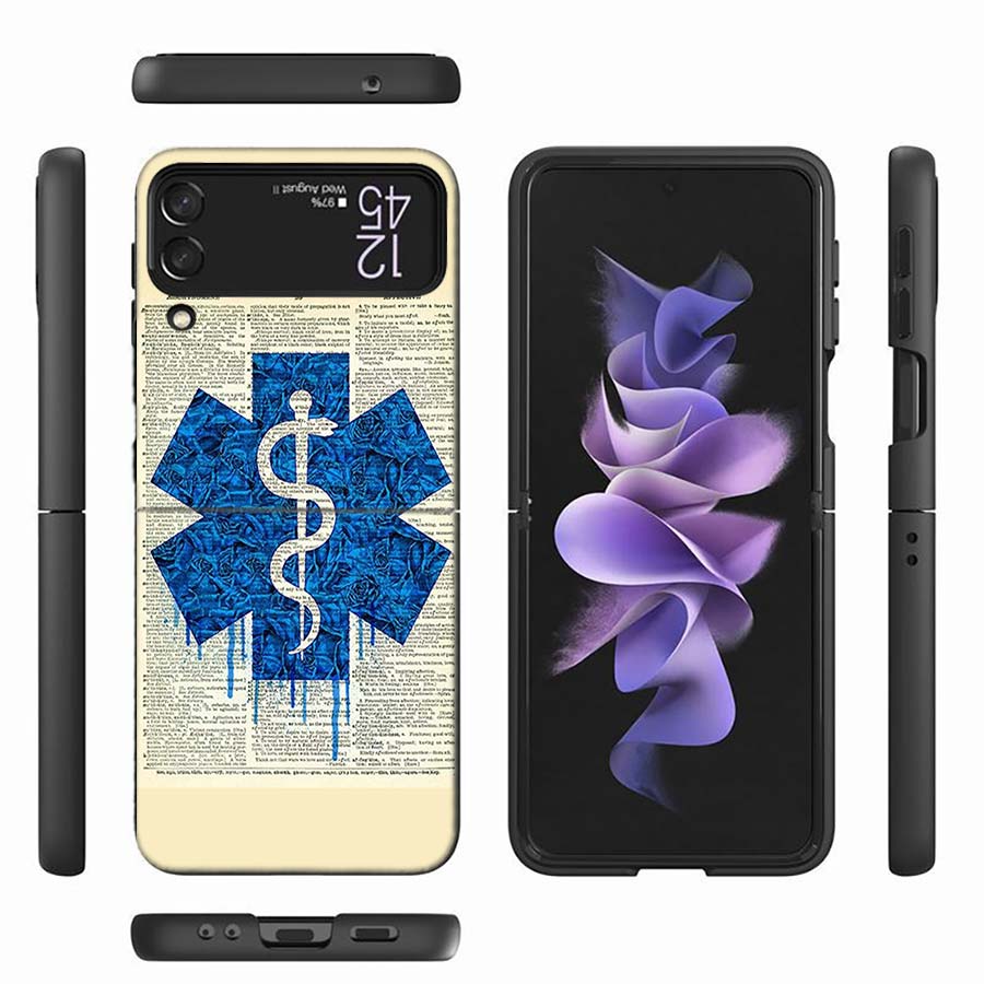 Медицинский спасательный чехол для телефона EMT EMS для Samsung Z Flip 6 7 5G Z Flip 5 Galaxy Z Flip 3 4 5G ZFlip Ударопрочная жесткая крышка ТПУ ПК Coq