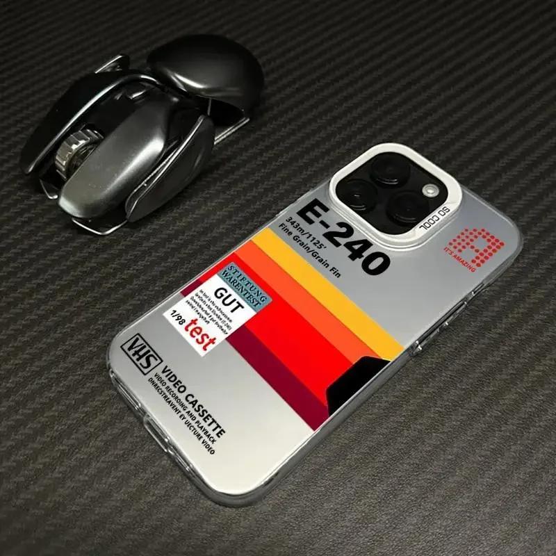 Роскошный чехол для телефона в виде видеокассеты для iPhone 16 15 14 13 12 11 mini Pro Max X XR XSMAX 8 7 Plus, противоударная матовая задняя крышка