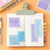 Portable Notebook and Adhesive Note Set Lined Notepads with Colorful Adhesive Index Label for Note Taking Daily Planning