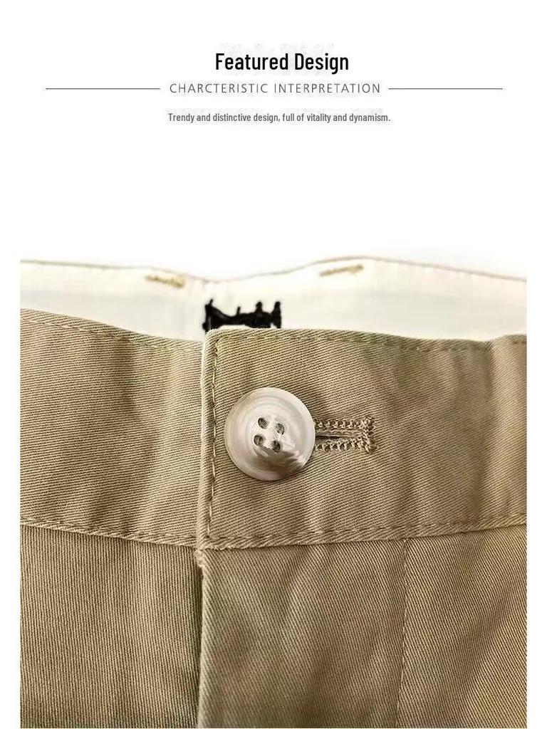 Мужские повседневные брюки облегающего кроя в корейском стиле - однотонные, прямые, длина 9/10