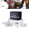7 Pcs/Set Portable Salt Bottle Moisture Proof BBQ Sauce Container Durable Spice Cruets Set  BBQ