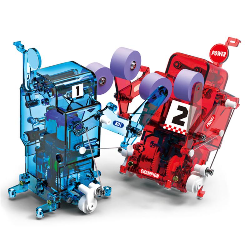 Children Fun Game Diy And Boxer And Robot Diy Toy Boxing Robot Fight Each Other For Christmas Gifts