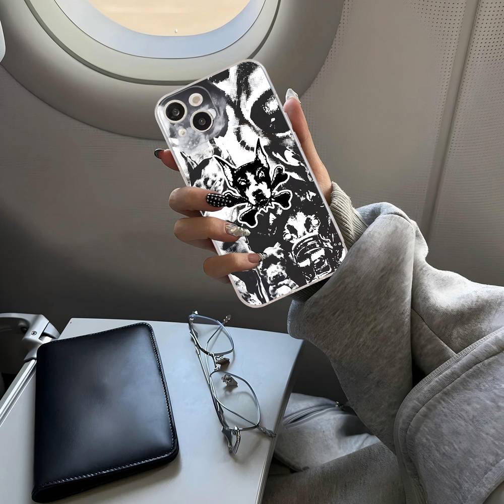 Чехол для телефона C-City M-Morgue Zillakami для iPhone 11 13 16 12 17 14 15 Pro Max Plus Мягкий прозрачный задний чехол Coque