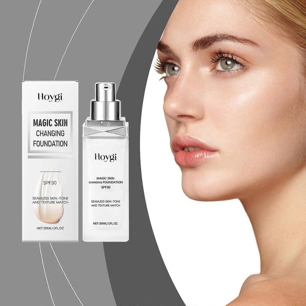 Warm makeup liquid foundation light setting moisturizing brightening matte clear oily dry skin