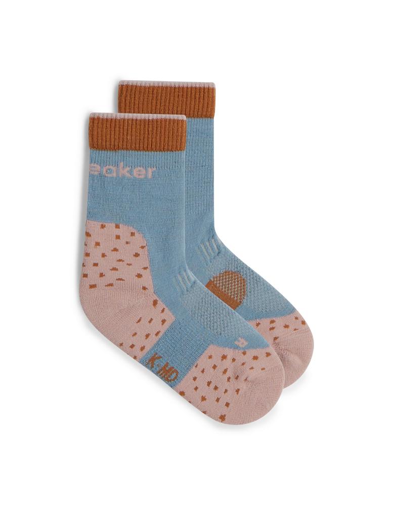 Icebreaker Mer Hike+ Light Crew Kids Socks Blue Ib0A57Fd0M8