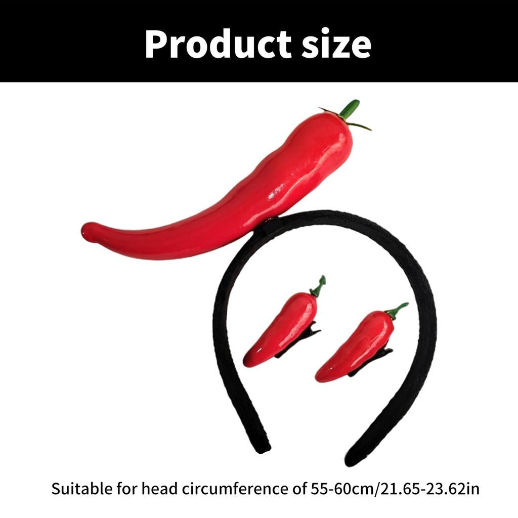 Имитация фруктов и овощей, обруч для волос, забавный, для дня рождения, косплея, Хэллоуина, головной убор, женская мода, аксессуары для волос