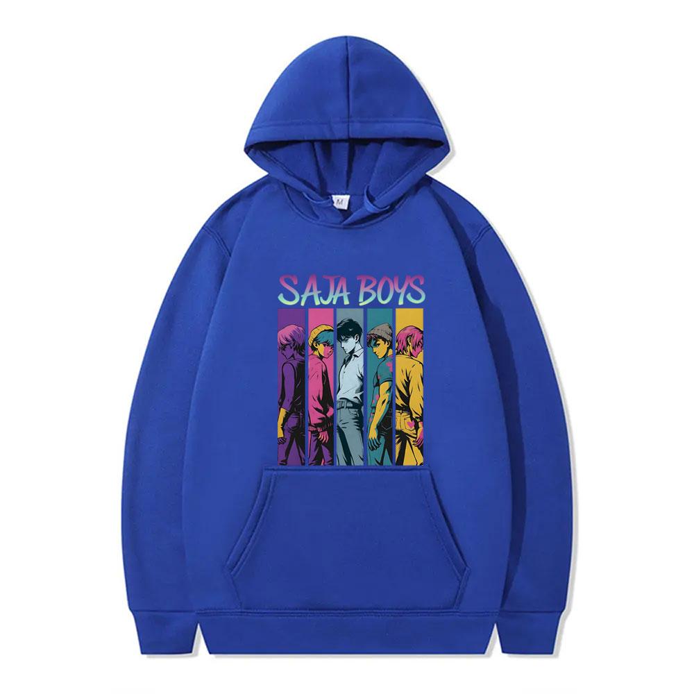 Kpop Охотники на демонов Saja Boys Графическая толстовка Мужская Женская Мультяшная Смешная Модный тренд Уличная одежда Унисекс Свободные толстовки