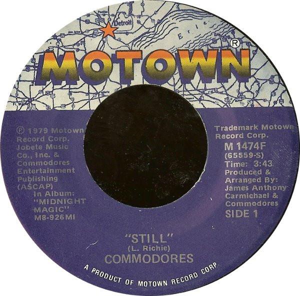 7inch Record COMMODORES - Still M1474F Motown 1979 US Soul/Funk Used