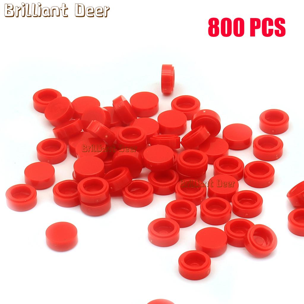 800 ШТУК ПЛОСКИХ ПЛИТОК 1x1 Точки Круглые Кирпичики 35381 98138 MOC DIY Строительные Блоки Детали для Мозаики Портретной Арт-Дизайна Детские Игрушки