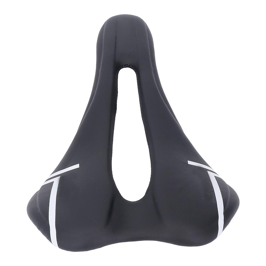 Mountain Bike Saddle Cushion Microfib PU Lth Hollow Brthable for Road Riding