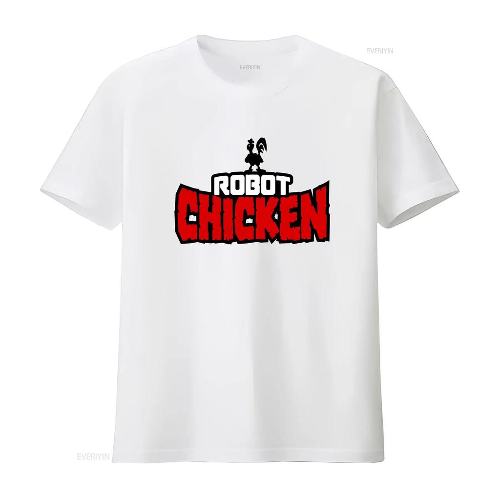 ROBOT CHICKEN TV Show T Shirt Unique and Stylish Design for Fans vintage Washed homme Comfortable Stretched Slightly fashion