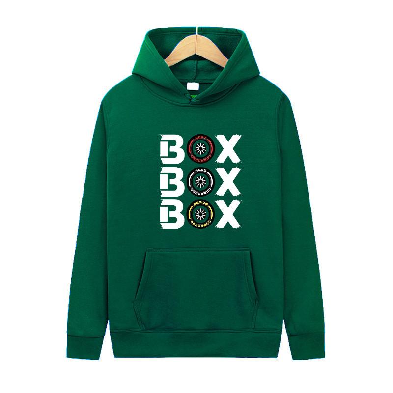 Fun BOX Print Autumn And Winter Fashion Men's And Women's Outdoor Sports Casual Men's Pullover