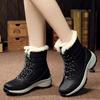 Fashion Shoes for Women Winter Boots Platform Waterproof 2024 Snow Boots Leather Flat with Thigh High Womens Shoes Comfort Women's Boots