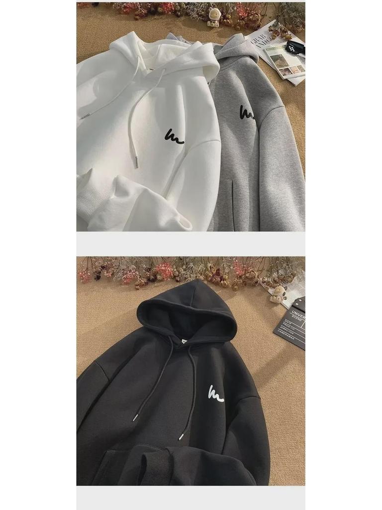 2024 Мужская свободная большая толстовка с капюшоном – весна/осень Американская уличная куртка в гонконгском стиле