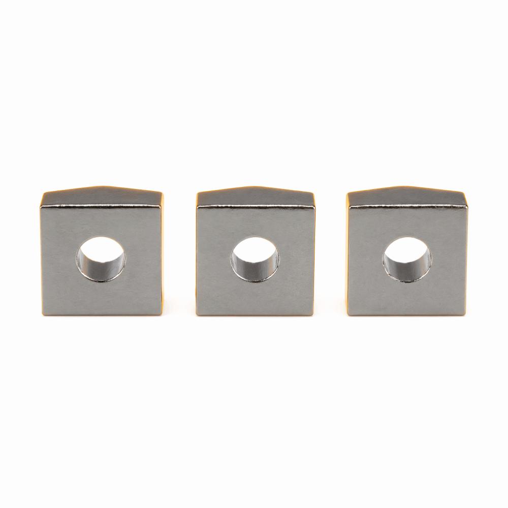 6PCS Black/Silver/Gold Locking Nut Block Metal Tremolo Bridge Parts For Guitar Replacement
