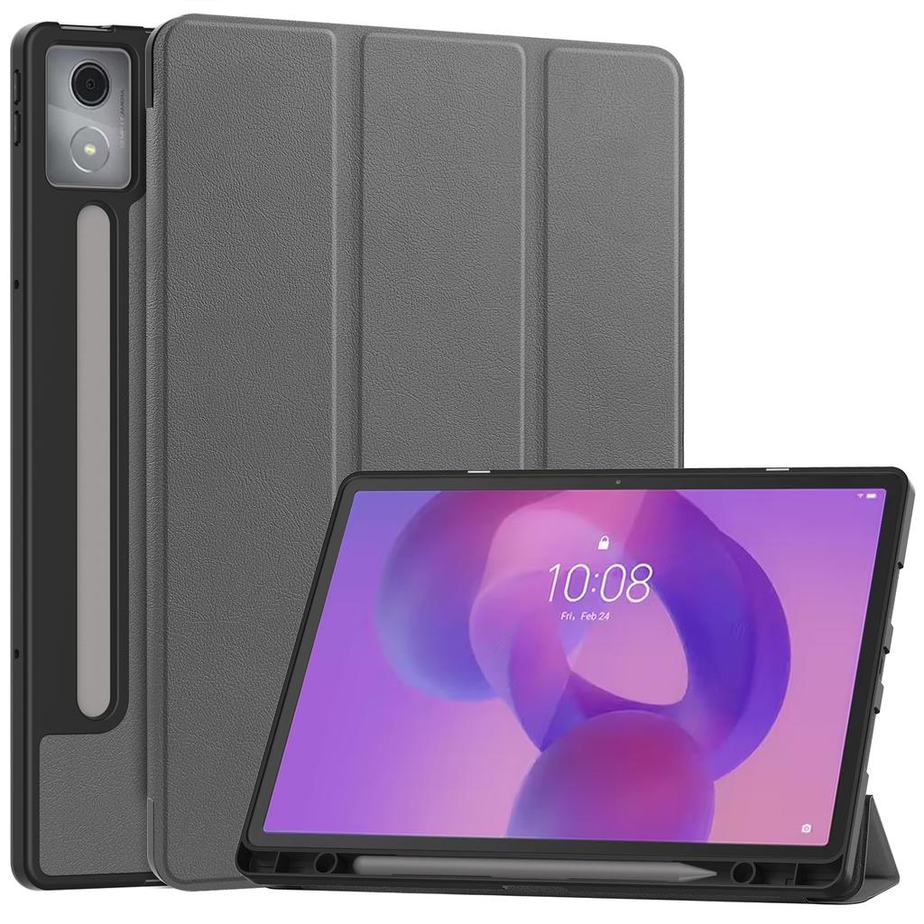Для Lenovo Idea Tab Pro Чехол Тройная подставка Кожа+ПК Чехол для планшета с держателем для ручки