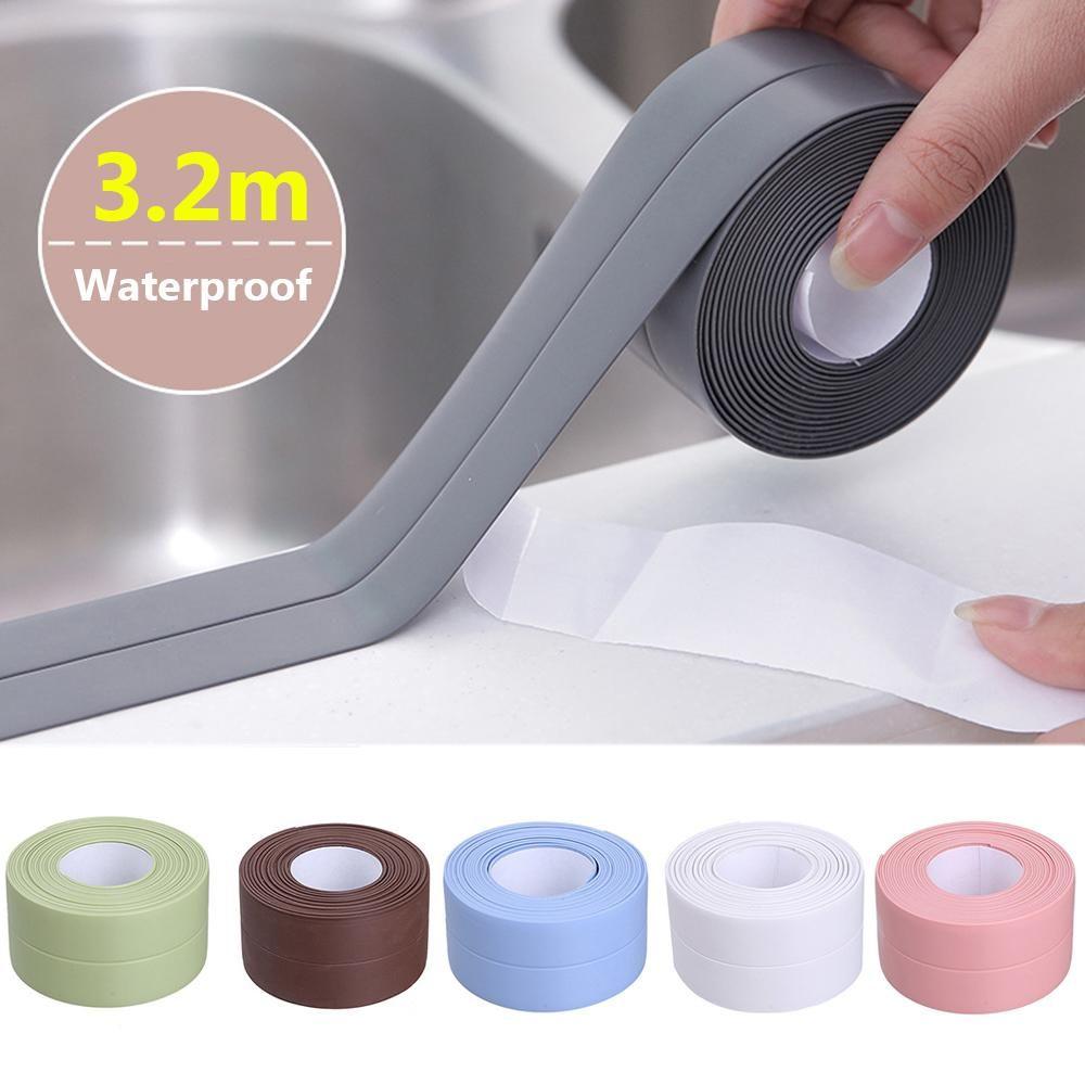 3.2m PVC Bathroom Sealant Tape Seal Strip Sink Edge Sealing Tape Wall Corner