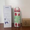 Двухслойная бутылка для воды из нержавеющей стали с силиконовой крышкой для фитнеса, школы и поездок на работу