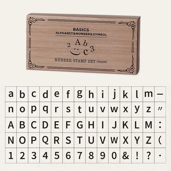 Деревянные штампы в виде букв алфавита с гладкими краями, многоцелевой набор штампов для букв, набор для самостоятельного создания скрапбукинга, принадлежности для штамповки