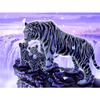 5D DIY Diamond Painting "White Tiger Guard" Embroidery Cross Stitch Mosaic Home Decor Gift