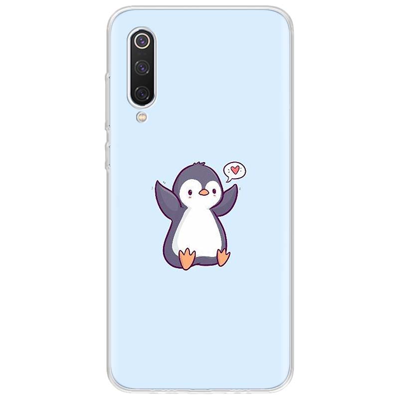 Lovely Penguin Polar Bear Phone Case For Xiaomi Redmi Note 10 11 12 13 14 15 Pro Plus 11S 12S 14S 11T 11E 10S Soft TPU Back Cove