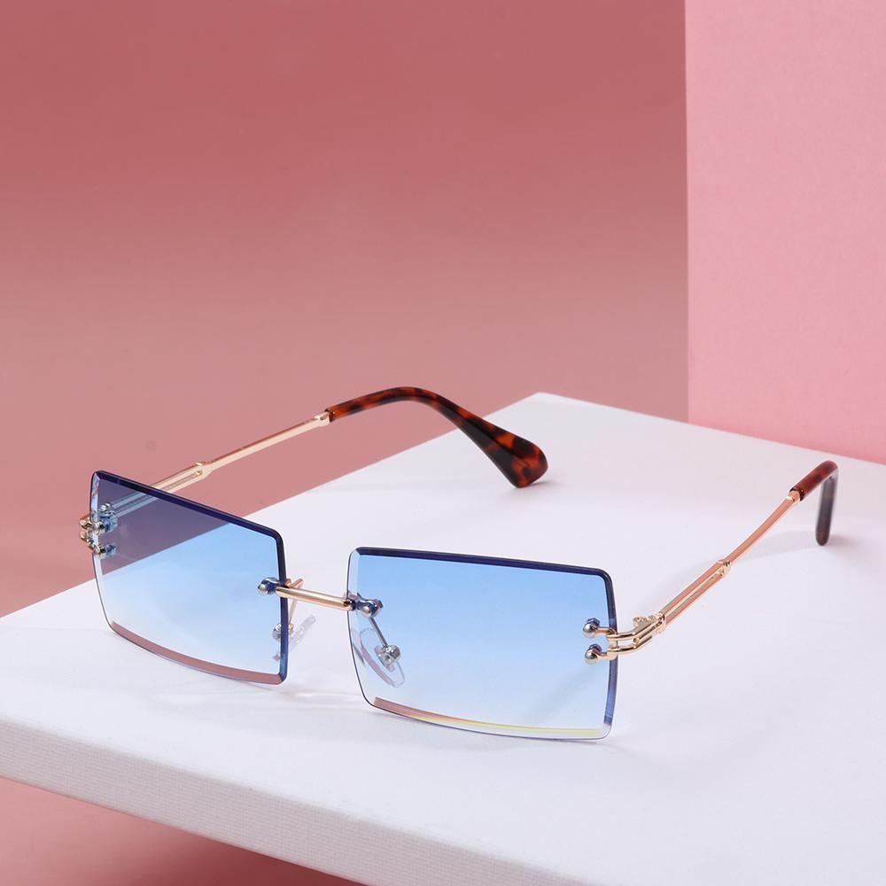 2020 Trendy UV400 Summer Eyewear Rectangle Sun Glasses Square Sunglasses Shades Fashion Sunglasses