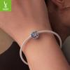S925 Sterling Silver Moon Life Beaded Mysterious Blue Moon Diy Bracelet Bead Accessories