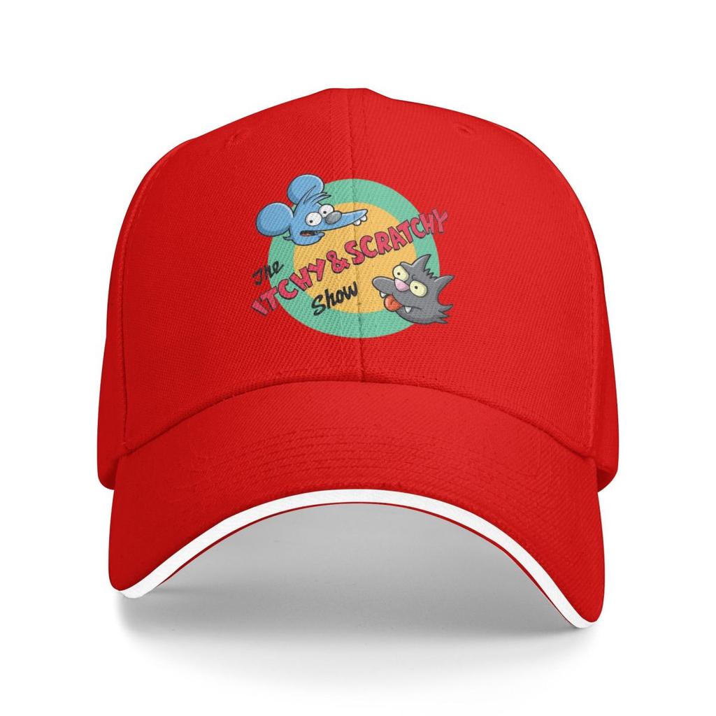 Unisex Baseball Hats The Itchy And Scratchy Show Cartoon Animation Streetwear Sports Baseball Caps Hip Hop Cap Casquette Hats