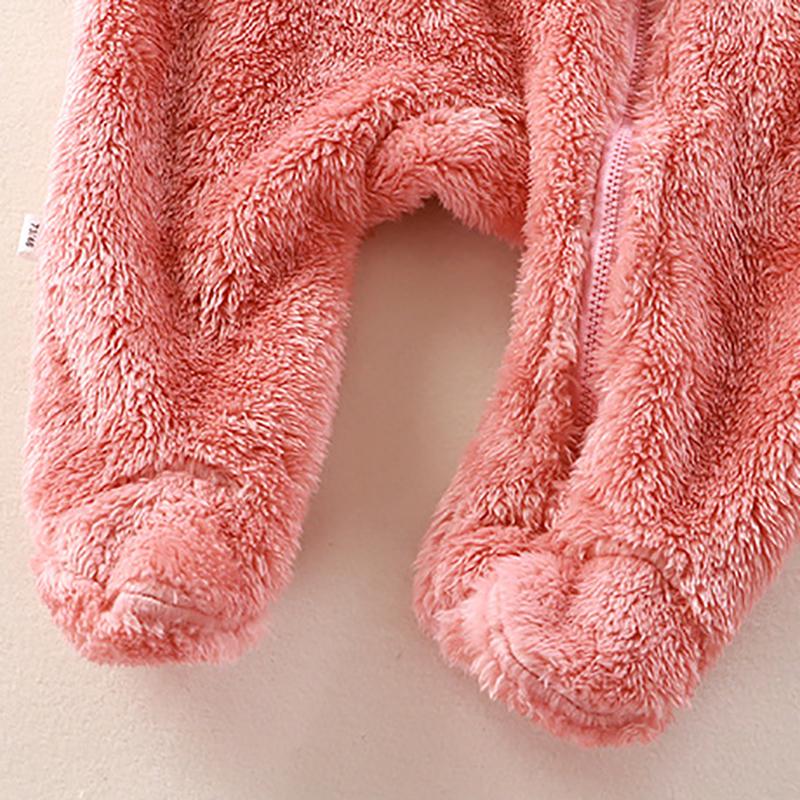 Осенне-зимний комбинезон для новорожденных с капюшоном и ножками, теплый комбинезон для рук и ног, одежда для малышей, одежда для дома и отдыха для детей