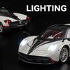 1:18 Pagani Huayra Dinastia Super Sports Car Alloy Model Car Toy Die-cast Metal Casting Sound and Light Pull Back Car Toy Children's Vehicle